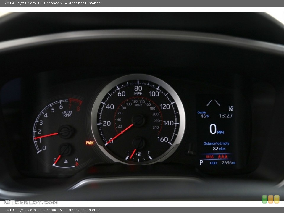Moonstone Interior Gauges for the 2019 Toyota Corolla Hatchback SE #136445724