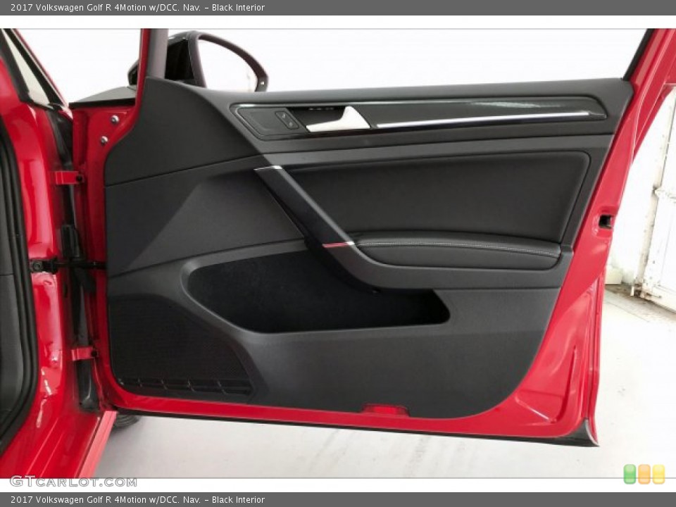 Black Interior Door Panel for the 2017 Volkswagen Golf R 4Motion w/DCC. Nav. #136446456