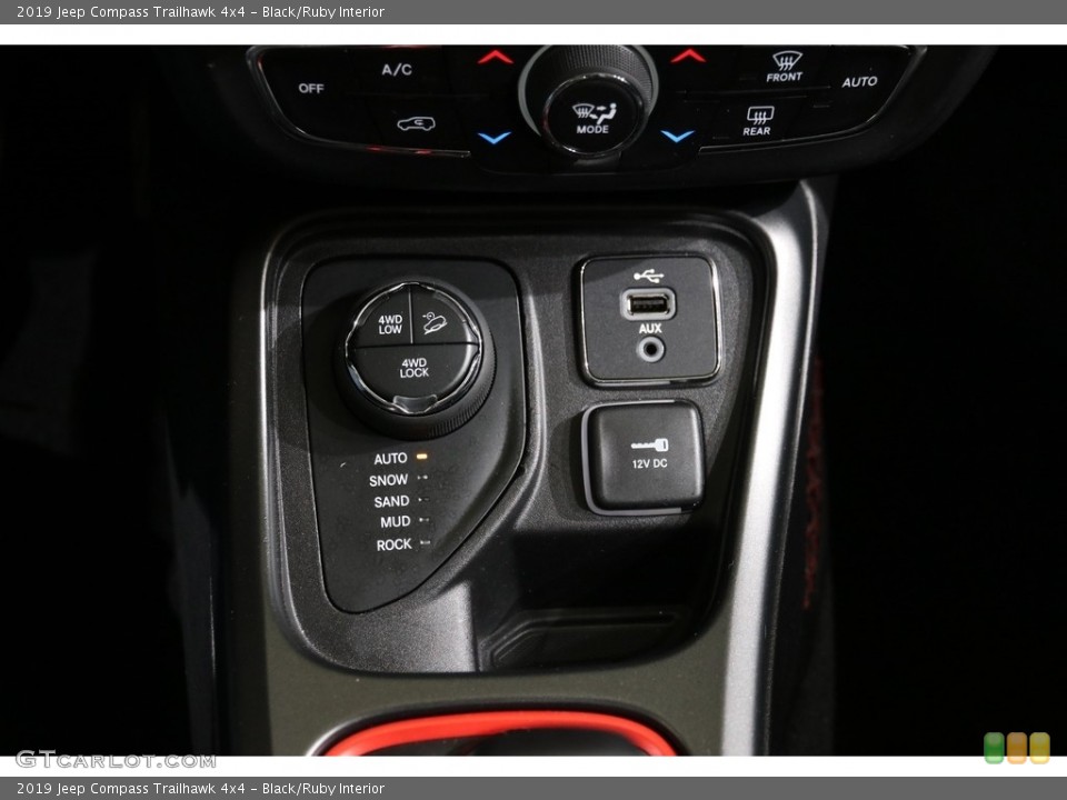 Black/Ruby Interior Controls for the 2019 Jeep Compass Trailhawk 4x4 #136446966