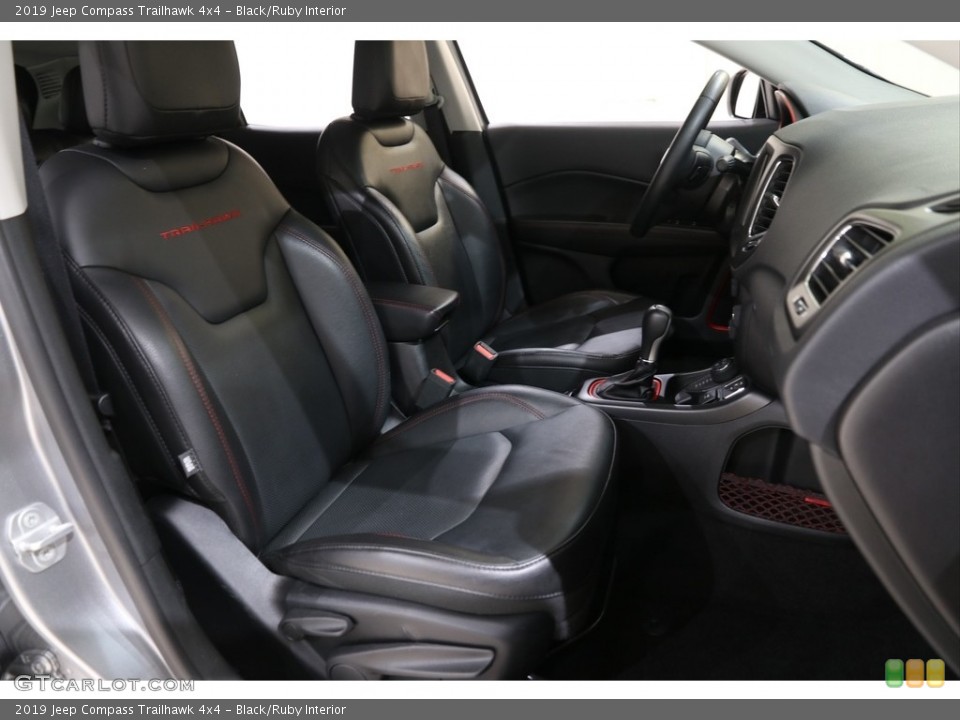 Black/Ruby Interior Front Seat for the 2019 Jeep Compass Trailhawk 4x4 #136446984