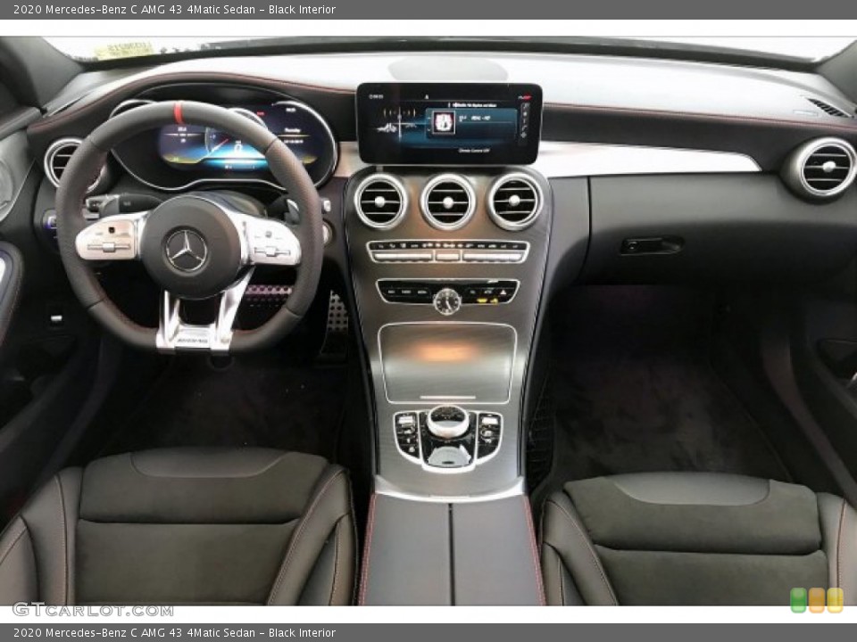 Black Interior Dashboard for the 2020 Mercedes-Benz C AMG 43 4Matic Sedan #136449318