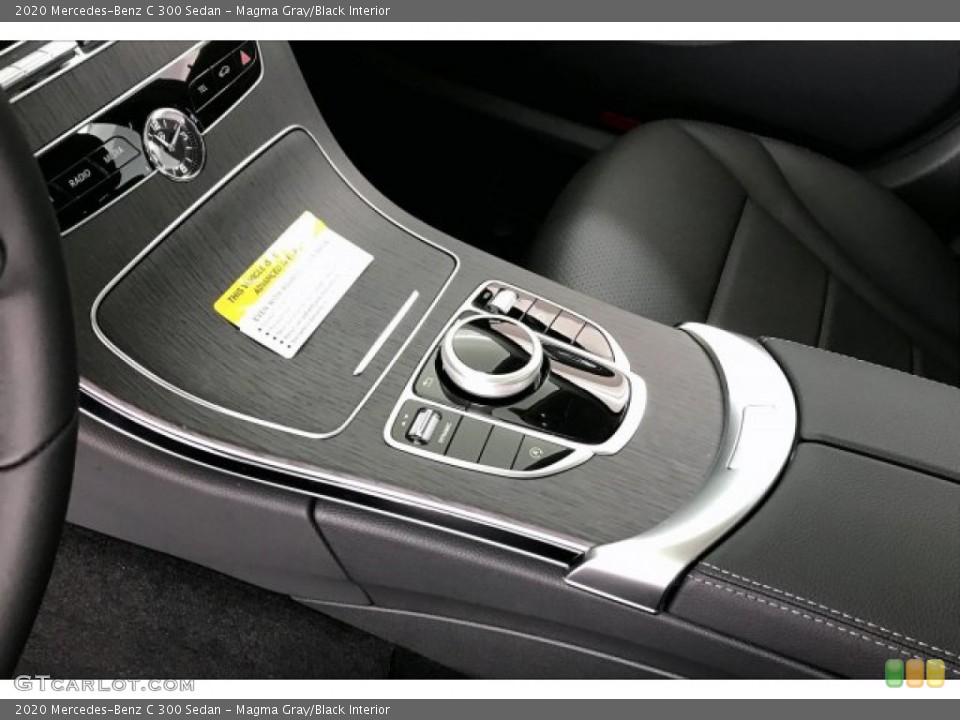 Magma Gray/Black Interior Controls for the 2020 Mercedes-Benz C 300 Sedan #136449936