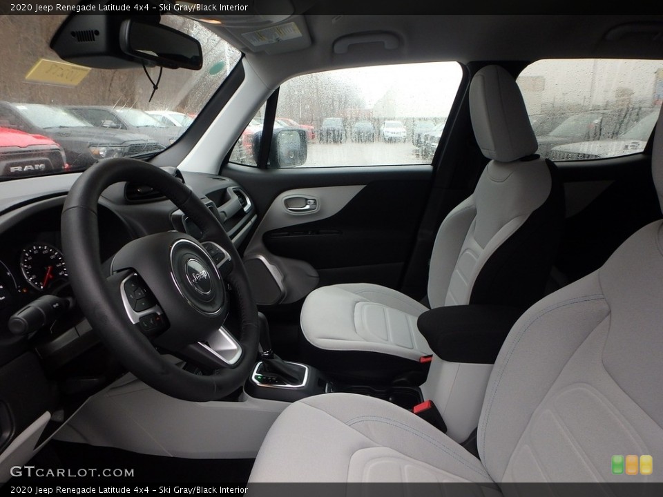 Ski Gray/Black Interior Front Seat for the 2020 Jeep Renegade Latitude 4x4 #136451811