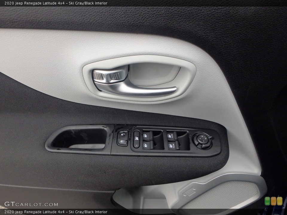 Ski Gray/Black Interior Door Panel for the 2020 Jeep Renegade Latitude 4x4 #136451888