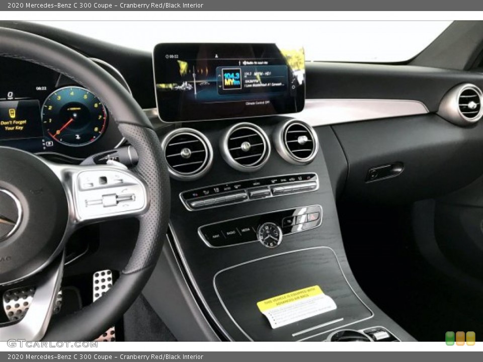 Cranberry Red/Black Interior Controls for the 2020 Mercedes-Benz C 300 Coupe #136451970
