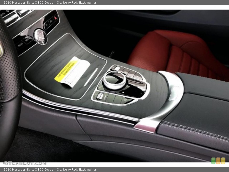 Cranberry Red/Black Interior Controls for the 2020 Mercedes-Benz C 300 Coupe #136451985