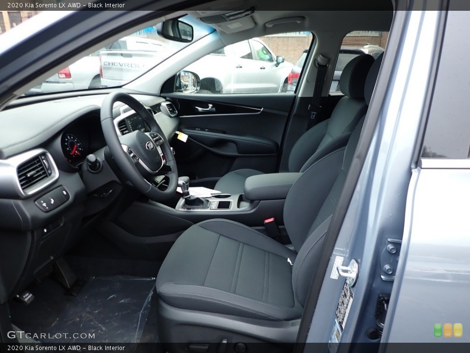 Black Interior Front Seat for the 2020 Kia Sorento LX AWD #136451994
