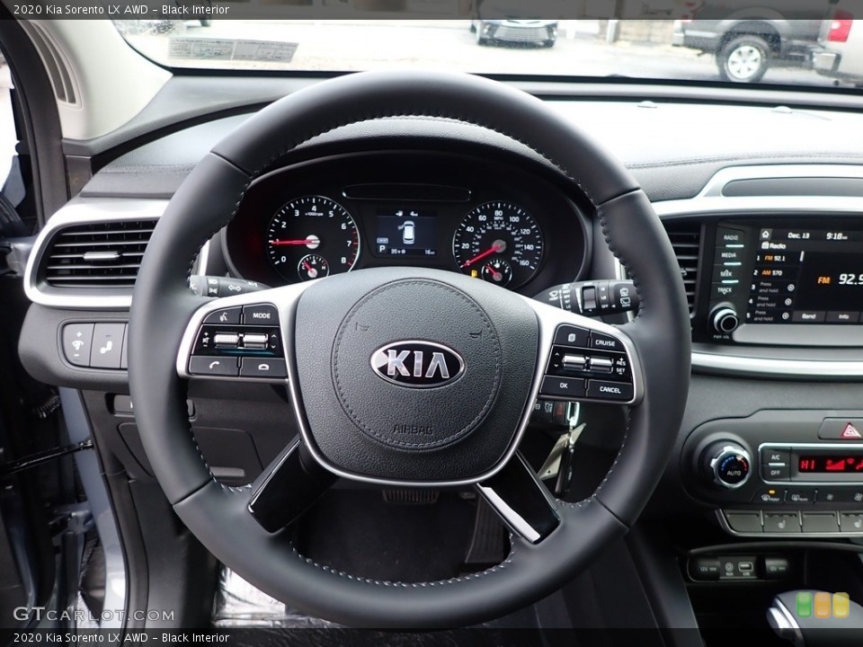 Black Interior Steering Wheel for the 2020 Kia Sorento LX AWD #136452087
