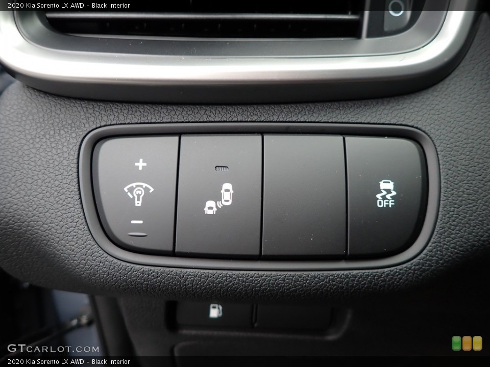 Black Interior Controls for the 2020 Kia Sorento LX AWD #136452180