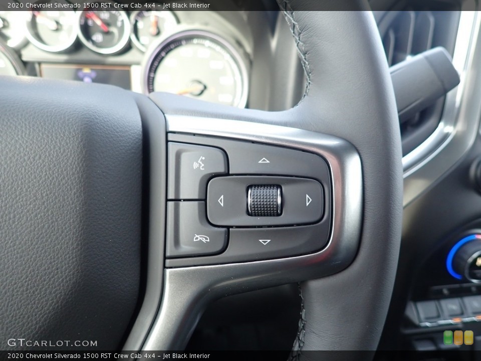 Jet Black Interior Steering Wheel for the 2020 Chevrolet Silverado 1500 RST Crew Cab 4x4 #136452303