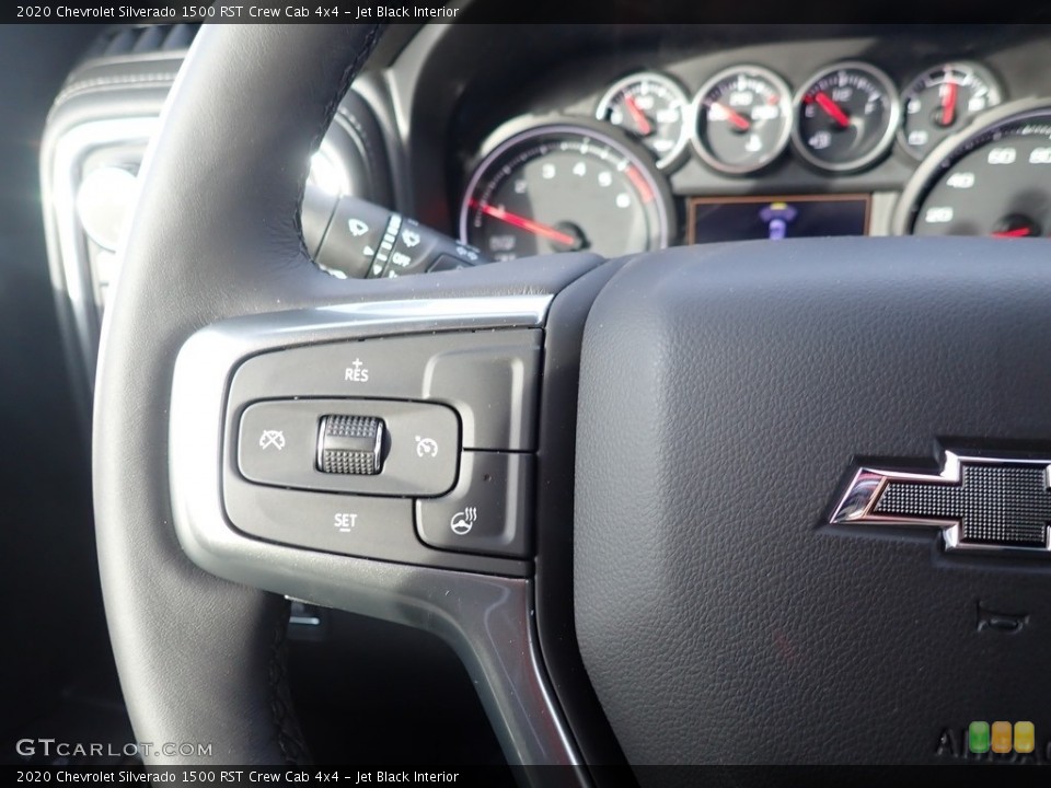 Jet Black Interior Steering Wheel for the 2020 Chevrolet Silverado 1500 RST Crew Cab 4x4 #136452330