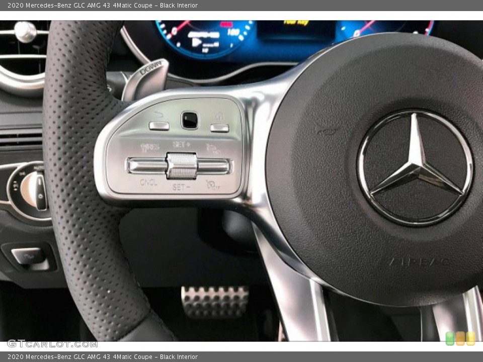 Black Interior Steering Wheel for the 2020 Mercedes-Benz GLC AMG 43 4Matic Coupe #136453509