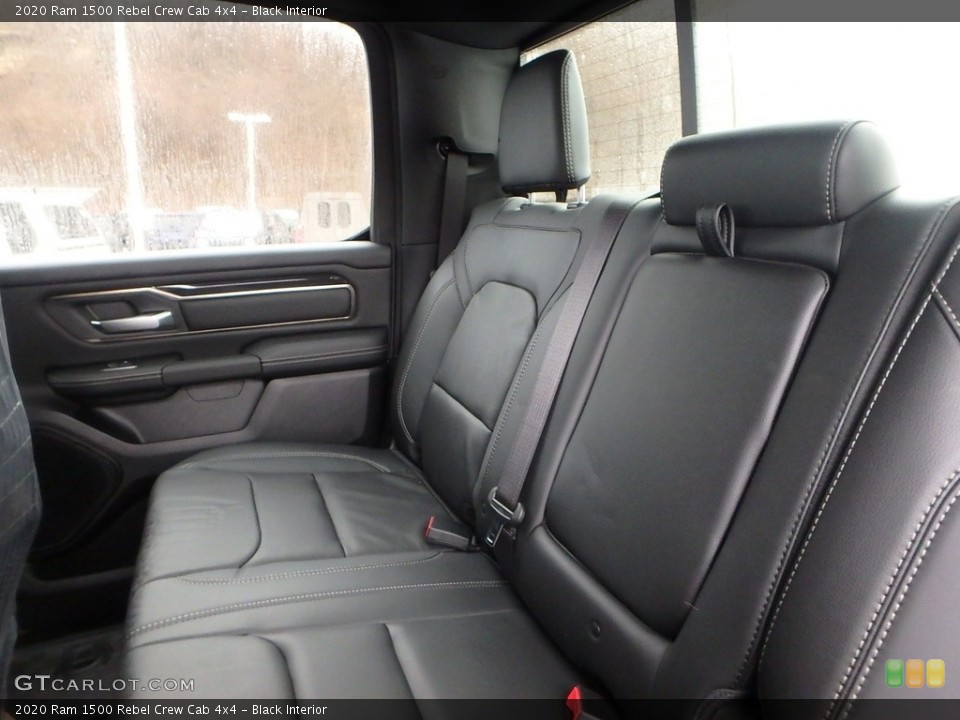 Black Interior Rear Seat for the 2020 Ram 1500 Rebel Crew Cab 4x4 #136454043