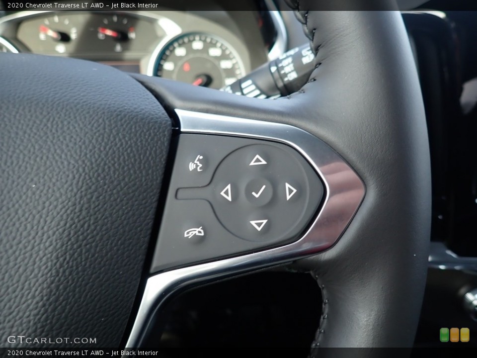 Jet Black Interior Steering Wheel for the 2020 Chevrolet Traverse LT AWD #136454994