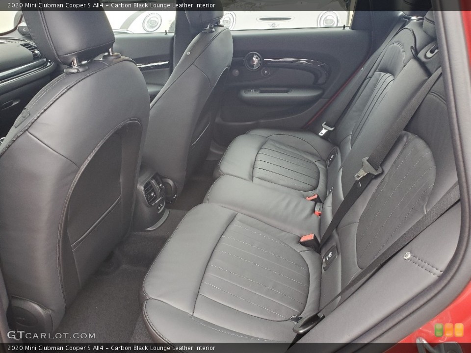 Carbon Black Lounge Leather Interior Rear Seat for the 2020 Mini Clubman Cooper S All4 #136455063