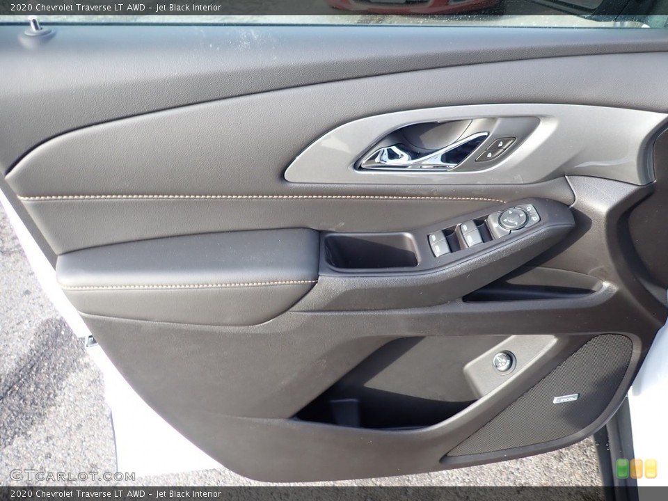 Jet Black Interior Door Panel for the 2020 Chevrolet Traverse LT AWD #136456275