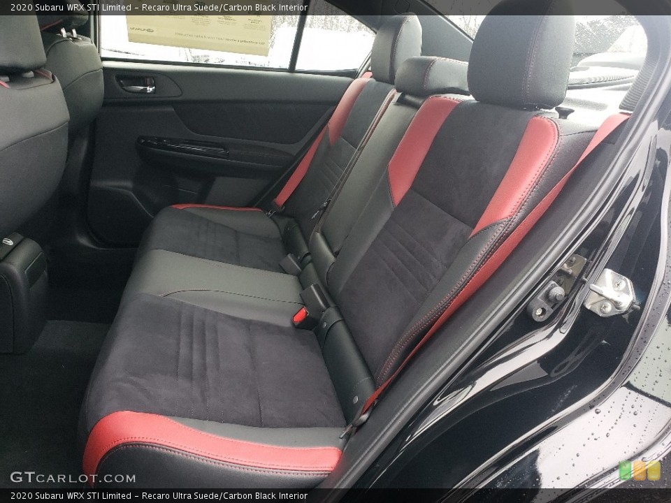 Recaro Ultra Suede/Carbon Black Interior Rear Seat for the 2020 Subaru WRX STI Limited #136456443