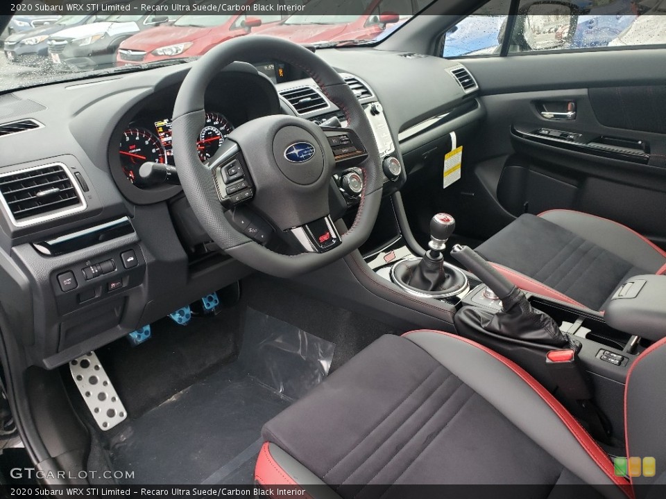Recaro Ultra Suede/Carbon Black Interior Photo for the 2020 Subaru WRX STI Limited #136456497