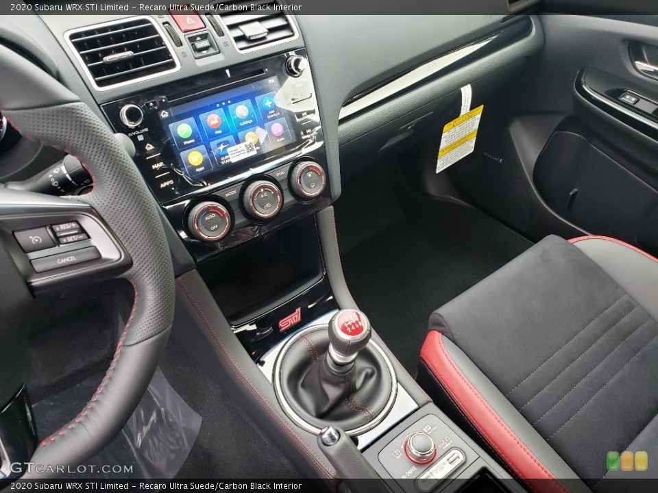 Recaro Ultra Suede/Carbon Black Interior Transmission for the 2020 Subaru WRX STI Limited #136456593