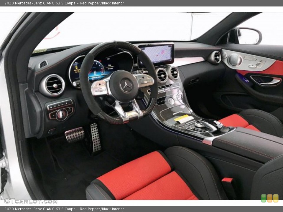 Red Pepper/Black Interior Photo for the 2020 Mercedes-Benz C AMG 63 S Coupe #136467649