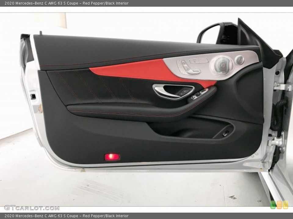 Red Pepper/Black Interior Door Panel for the 2020 Mercedes-Benz C AMG 63 S Coupe #136467682