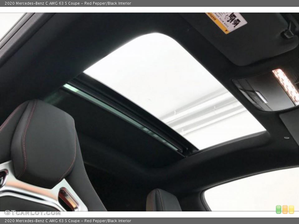 Red Pepper/Black Interior Sunroof for the 2020 Mercedes-Benz C AMG 63 S Coupe #136467724