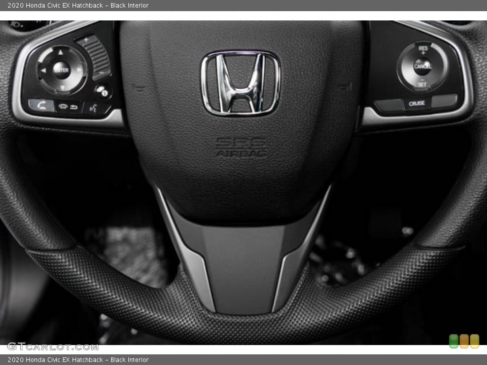 Black Interior Steering Wheel for the 2020 Honda Civic EX Hatchback #136474339