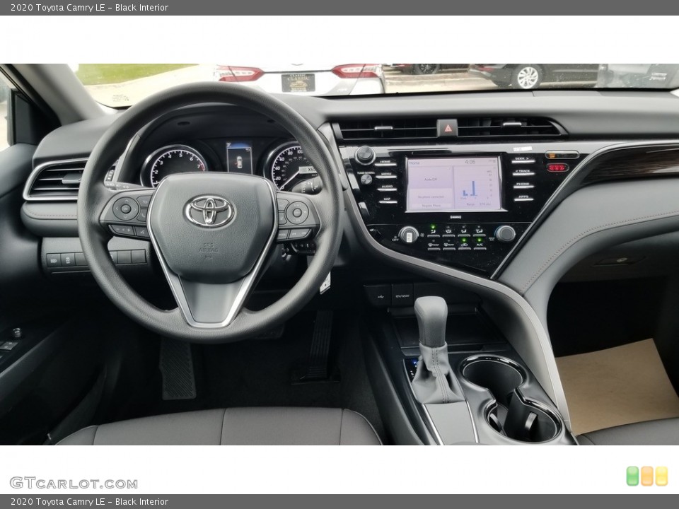 Black Interior Dashboard for the 2020 Toyota Camry LE #136482949