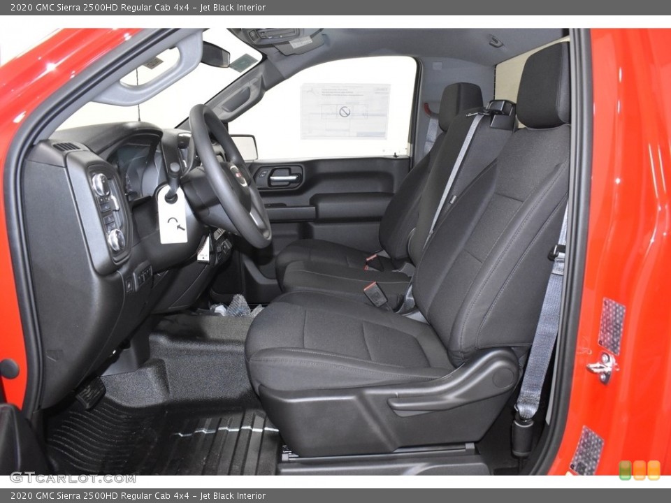 Jet Black Interior Front Seat for the 2020 GMC Sierra 2500HD Regular Cab 4x4 #136483732