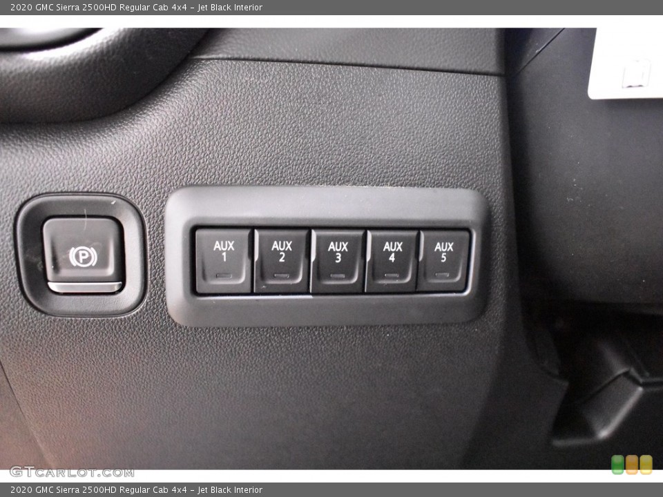 Jet Black Interior Controls for the 2020 GMC Sierra 2500HD Regular Cab 4x4 #136483807