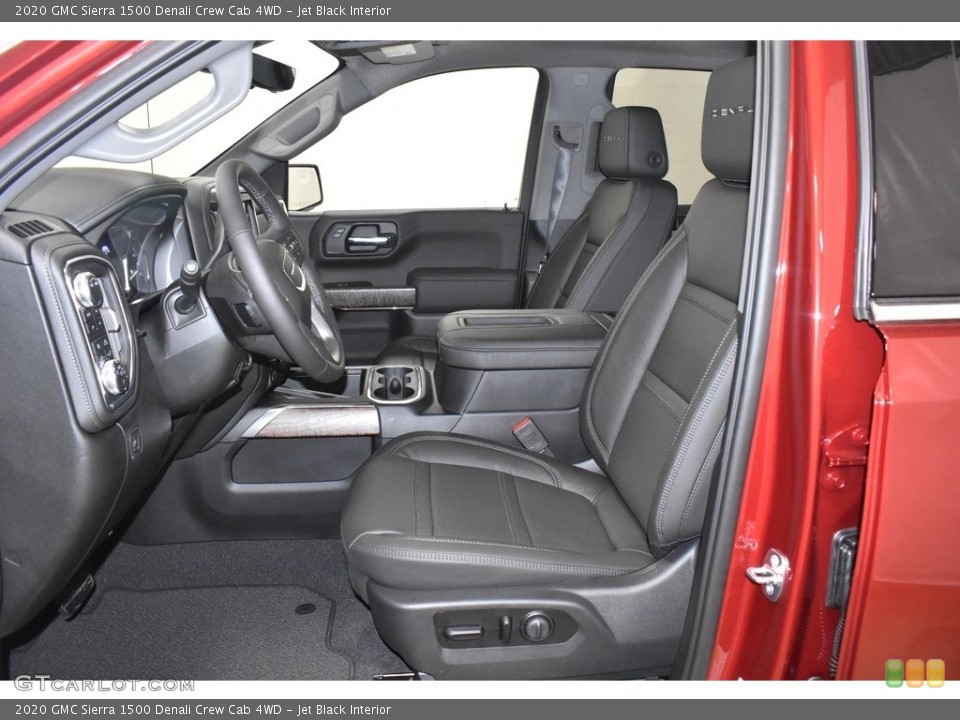 Jet Black Interior Front Seat for the 2020 GMC Sierra 1500 Denali Crew Cab 4WD #136484104