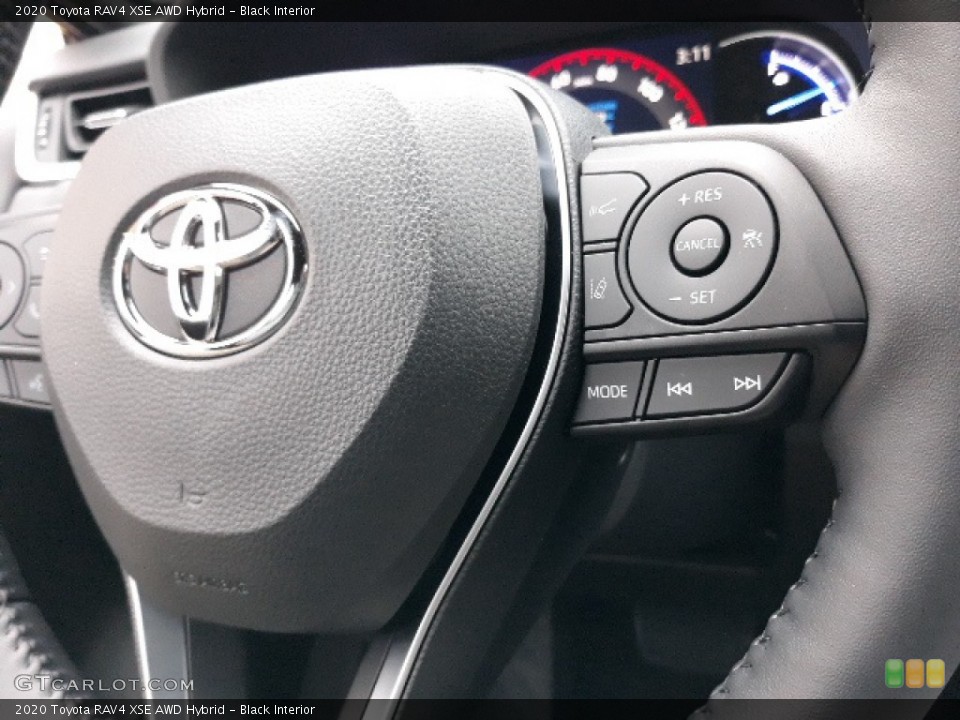 Black Interior Steering Wheel for the 2020 Toyota RAV4 XSE AWD Hybrid #136485343
