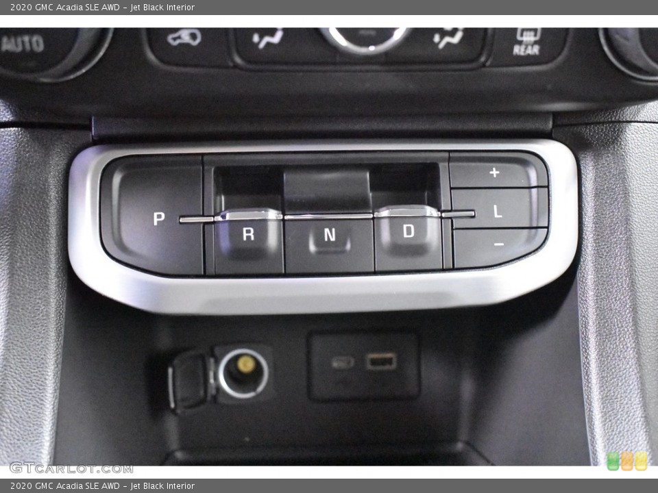 Jet Black Interior Controls for the 2020 GMC Acadia SLE AWD #136490260