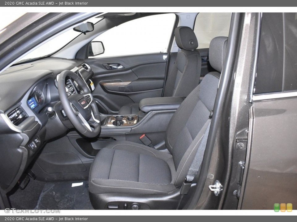 Jet Black Interior Front Seat for the 2020 GMC Acadia SLE AWD #136490299