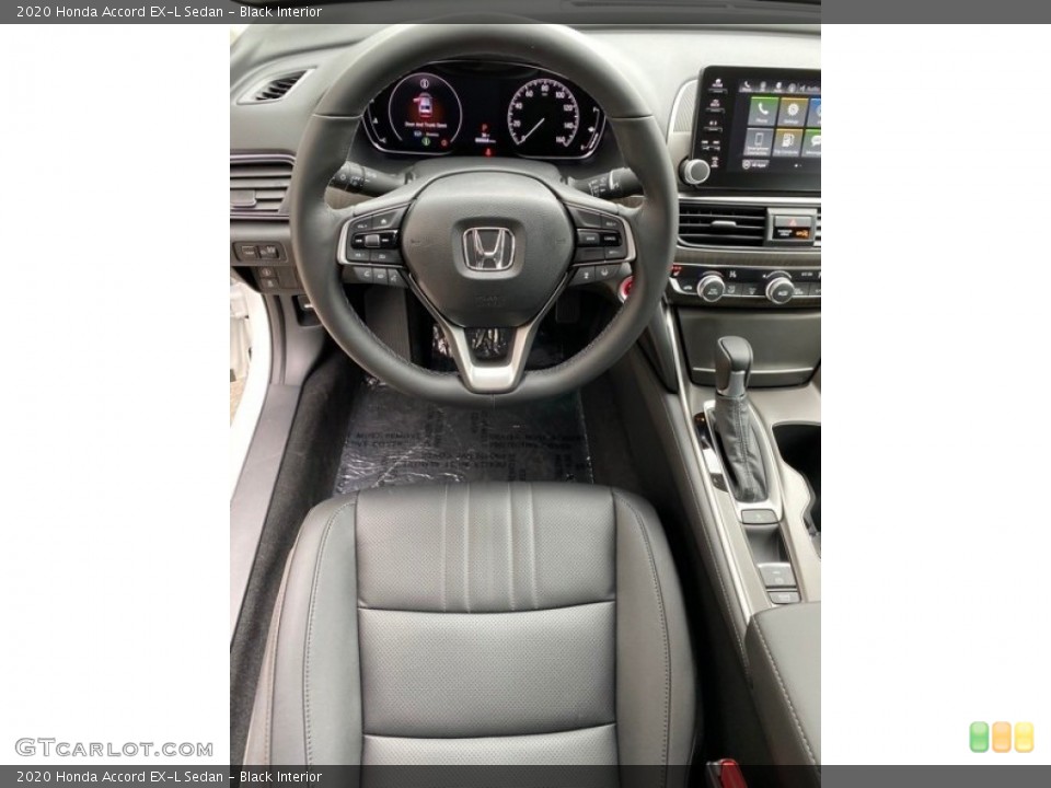 Black Interior Steering Wheel for the 2020 Honda Accord EX-L Sedan #136490369