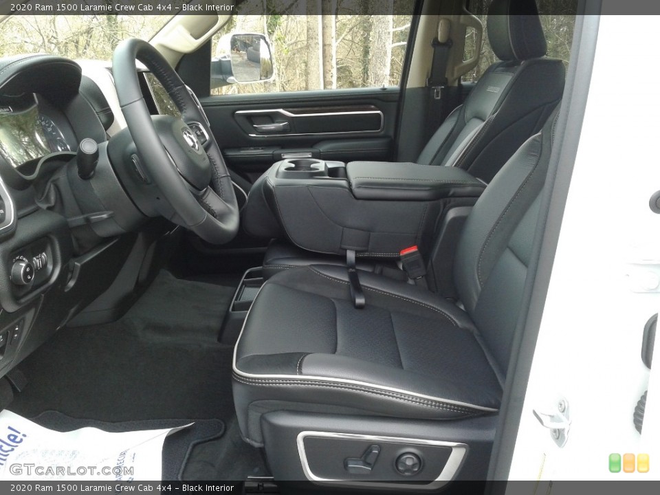 Black Interior Front Seat for the 2020 Ram 1500 Laramie Crew Cab 4x4 #136491637