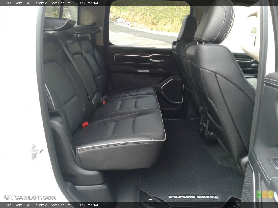 Black Interior Rear Seat for the 2020 Ram 1500 Laramie Crew Cab 4x4 #136491706