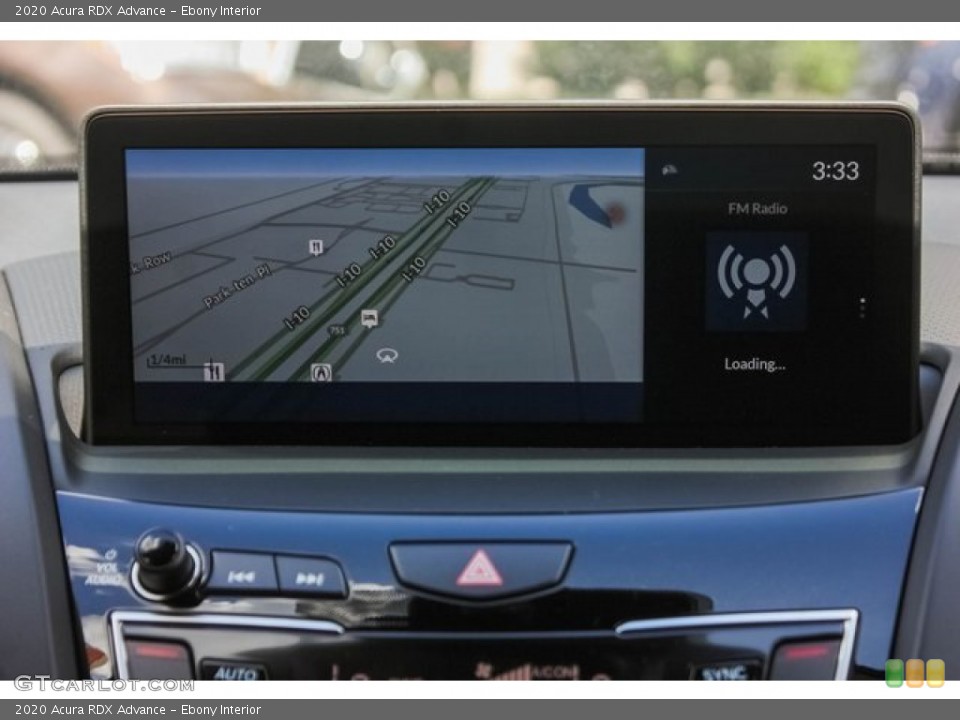 Ebony Interior Navigation for the 2020 Acura RDX Advance #136492306