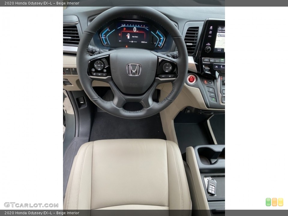 Beige Interior Steering Wheel for the 2020 Honda Odyssey EX-L #136493314