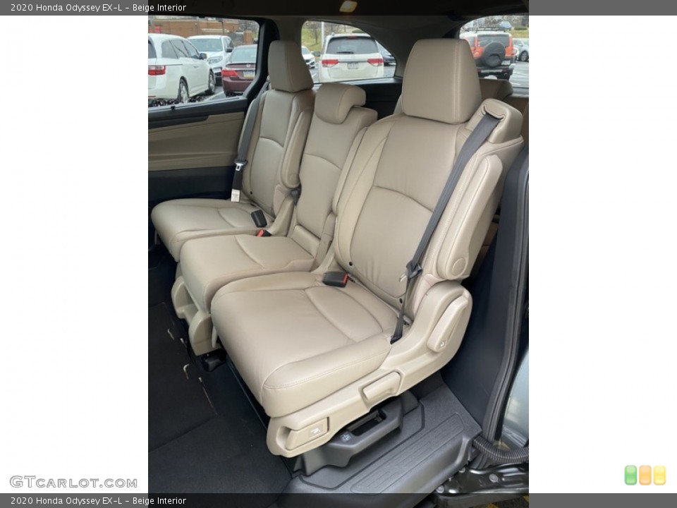 Beige Interior Rear Seat for the 2020 Honda Odyssey EX-L #136493386
