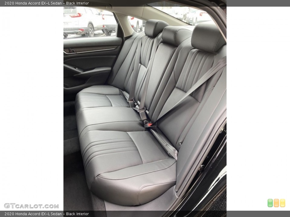 Black Interior Rear Seat for the 2020 Honda Accord EX-L Sedan #136494835