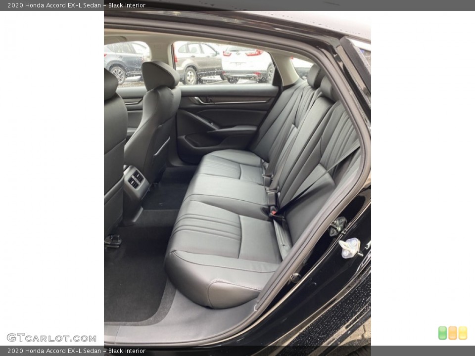Black Interior Rear Seat for the 2020 Honda Accord EX-L Sedan #136494850