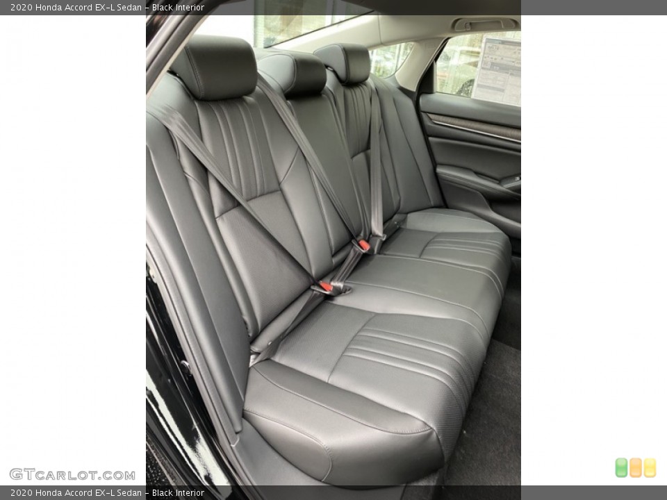 Black Interior Rear Seat for the 2020 Honda Accord EX-L Sedan #136494916
