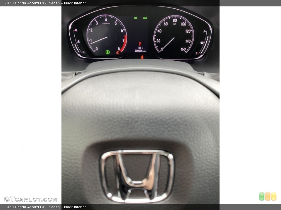 Black Interior Gauges for the 2020 Honda Accord EX-L Sedan #136495021