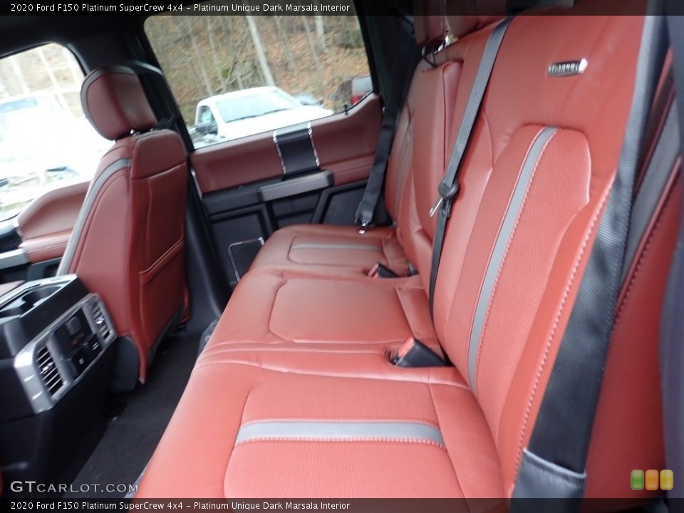 Platinum Unique Dark Marsala Interior Rear Seat for the 2020 Ford F150 Platinum SuperCrew 4x4 #136495681
