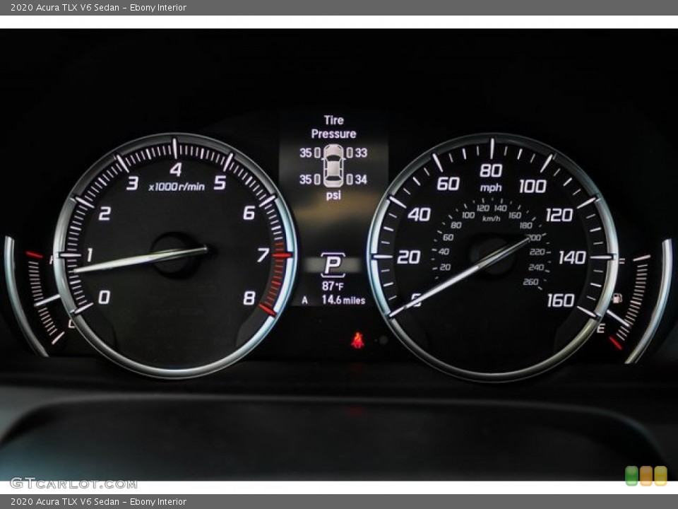 Ebony Interior Gauges for the 2020 Acura TLX V6 Sedan #136496911