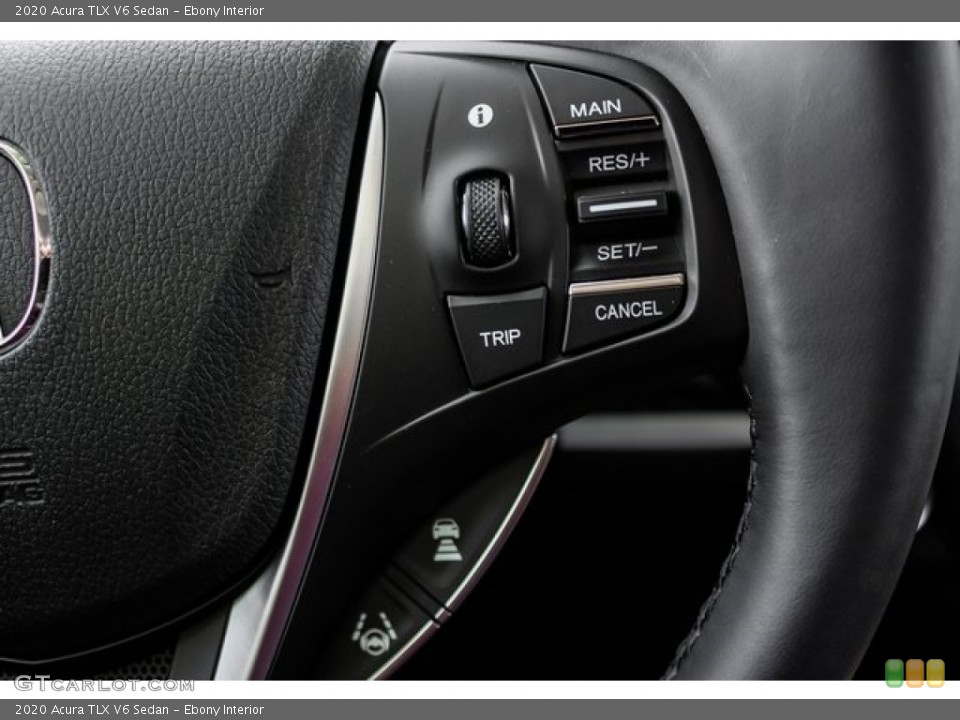Ebony Interior Steering Wheel for the 2020 Acura TLX V6 Sedan #136496914