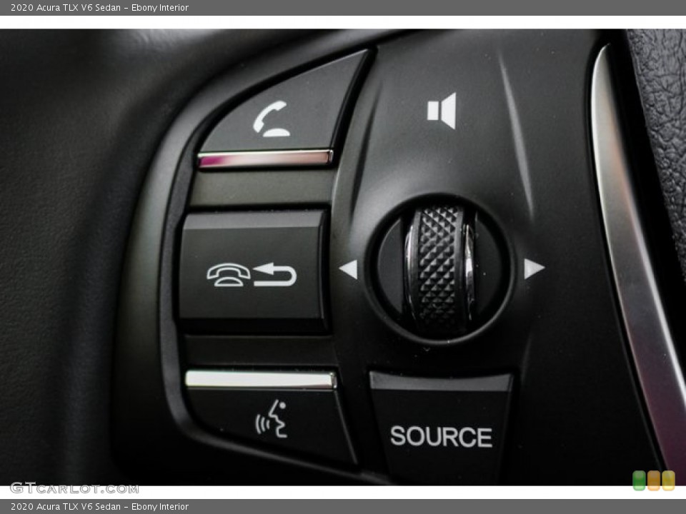 Ebony Interior Steering Wheel for the 2020 Acura TLX V6 Sedan #136496917