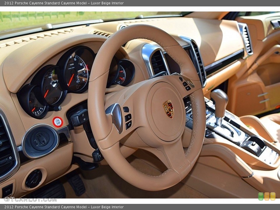 Luxor Beige Interior Steering Wheel for the 2012 Porsche Cayenne  #136497775