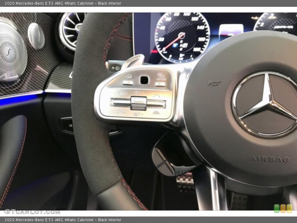 Black Interior Steering Wheel for the 2020 Mercedes-Benz E 53 AMG 4Matic Cabriolet #136498966